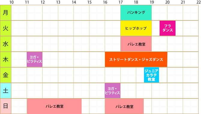 貸しスタジオ予約状況